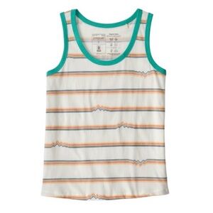 Patagonia Ridge Rise Stripe Repeat Tank Top Organic Cotton Outdoor XS Retro
